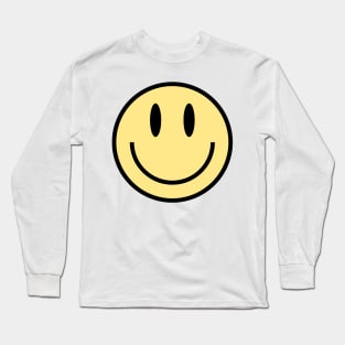 Smiley Face in Yellow Long Sleeve T-Shirt